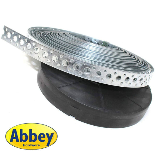 Abbey Hardware 10 Metres of 18mm Heavy Duty Builder's Fixing Band - Abbey Hardware