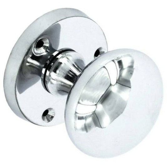 Abbey Hardware Chrome Plated Victorian Mortice Knobs 60mm - Abbey Hardware