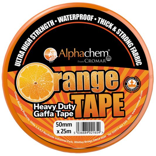 AlphaChem Orange Heavy Duty Tape 50mmx25mm - Abbey Hardware