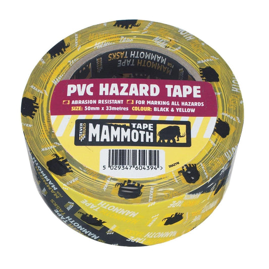 Everbuild Mammoth PVC Hazard Tape - Abbey Hardware