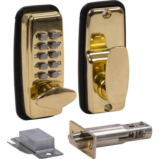 Forgefix Mini Push Button Digital Lock/Holdback - TSMINI - Abbey Hardware