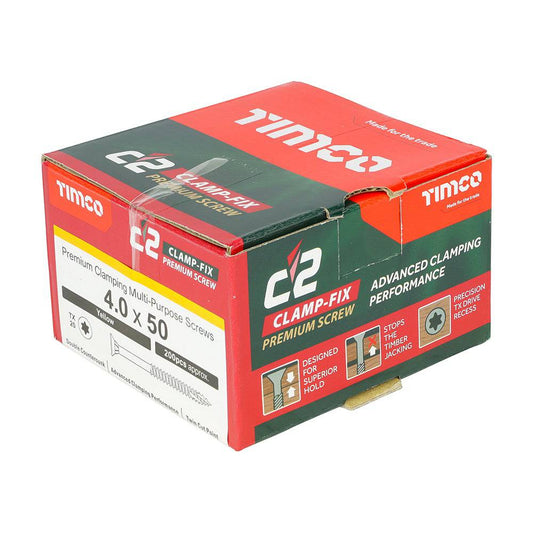 Timco C2 Clamp-Fix Premium Multi-Purpose Screws - C2C - 40025C2C - Abbey Hardware