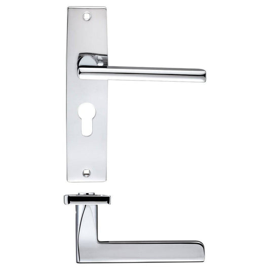 Zoo Venice lever on euro backplate - Abbey Hardware
