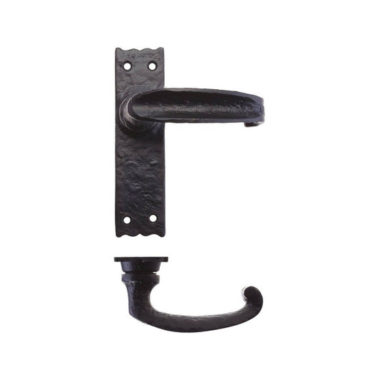Zoo Traditional Slimline Thumb Lever on Latch Backplate - Abbey Hardware