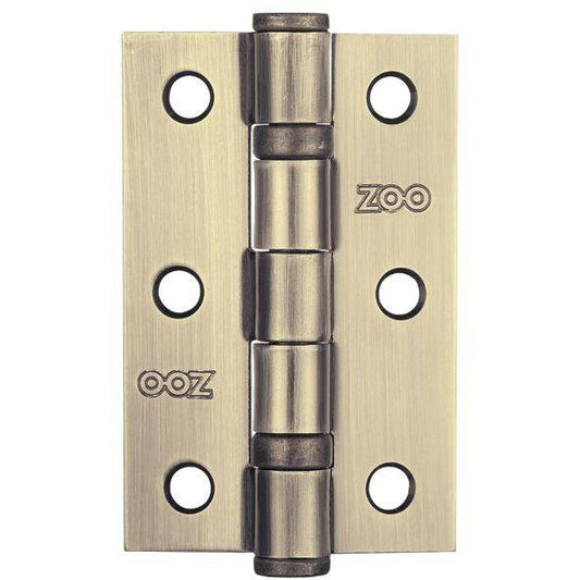 Zoo Door Hinge 2 Ball Bearing 76 x 50 x 2mm - Abbey Hardware